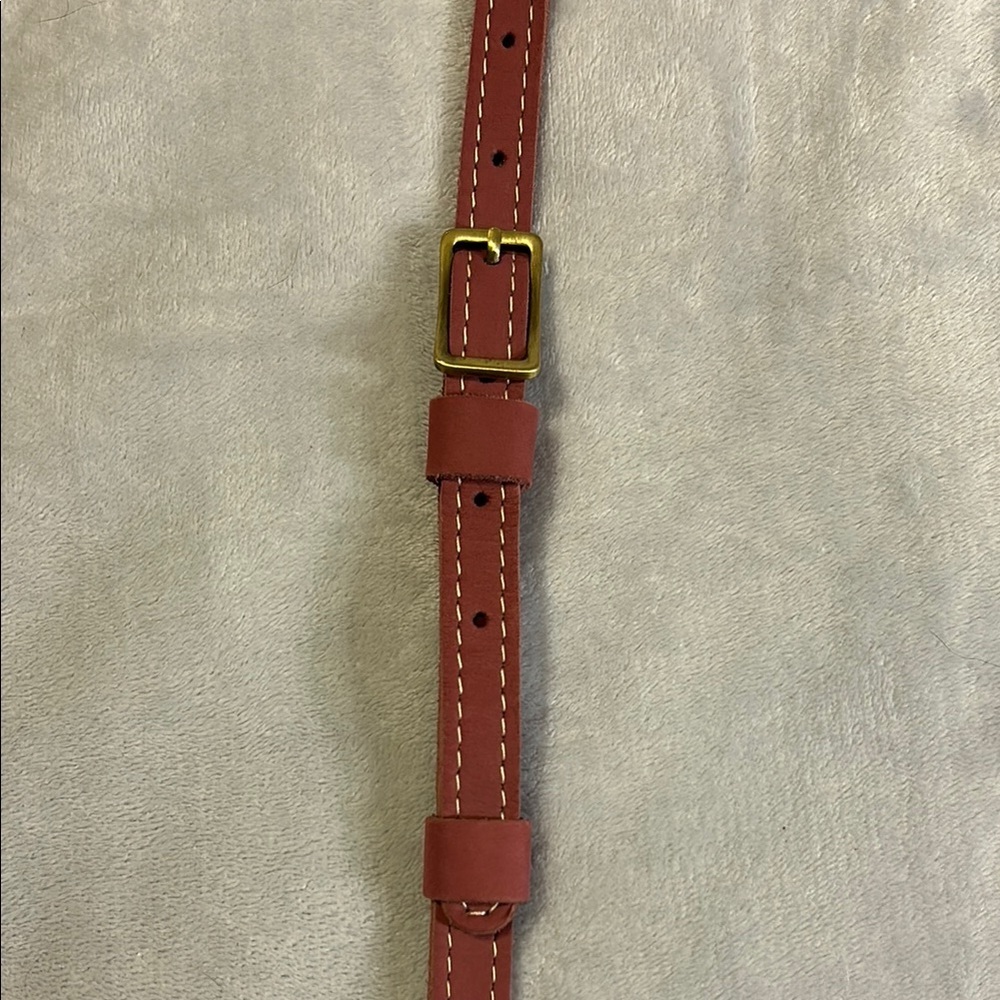 PORTLAND LEATHER Women's Wine Colored Crossbody Bag - Picture 6 of 11
